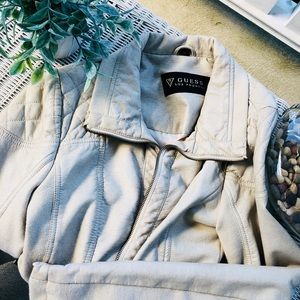 Guess Los Angeles leather moto jacket